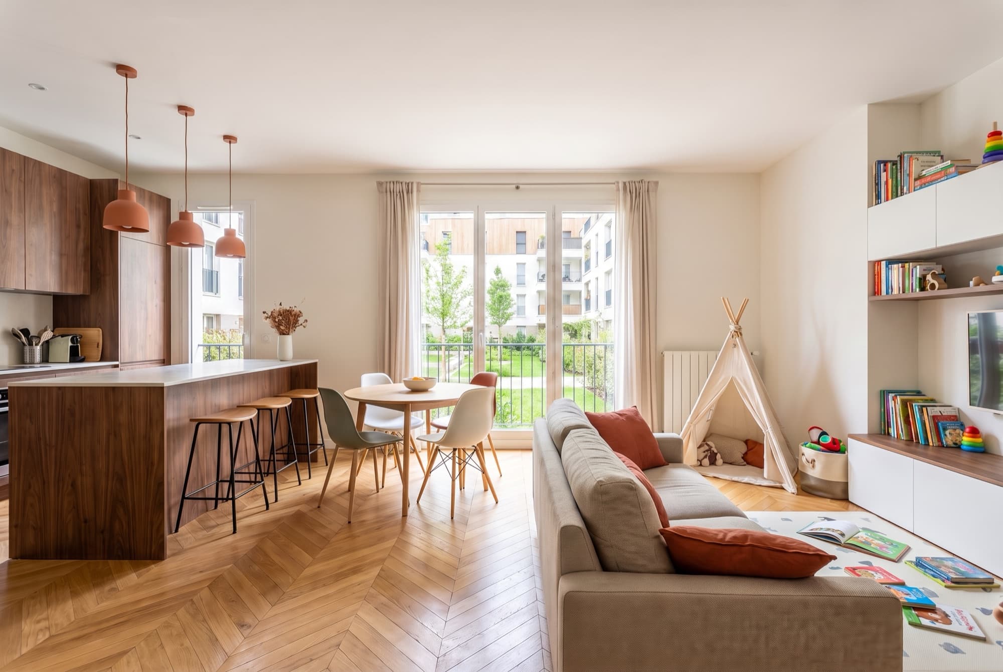 The main view of apartment A23
