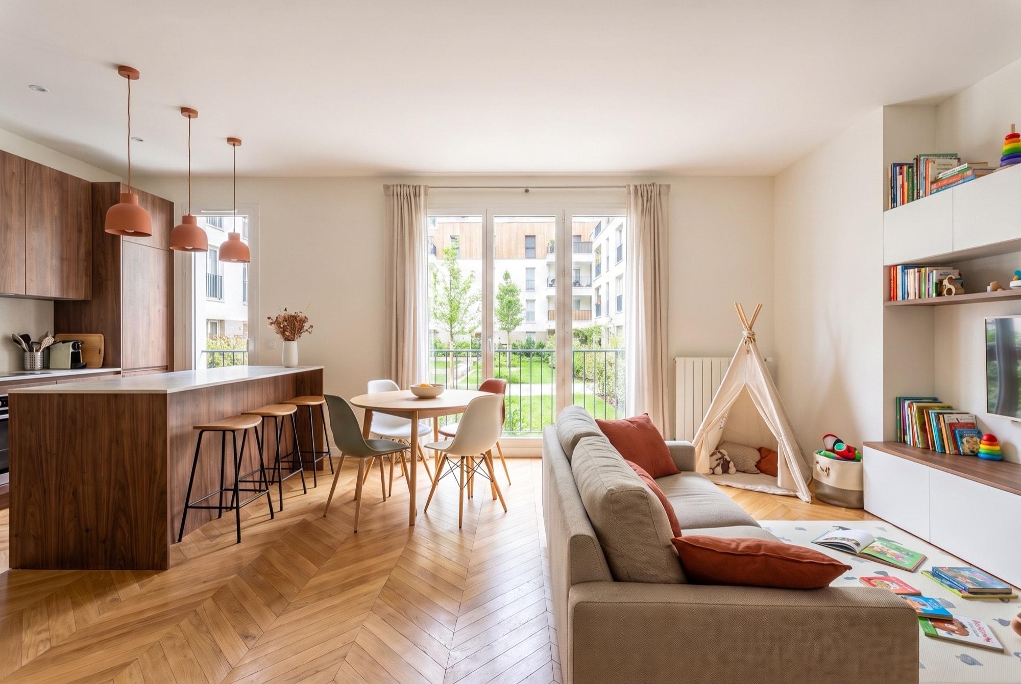 The main view of apartment A23